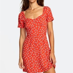 RVCA Fenced Sweetheart Mini Dress